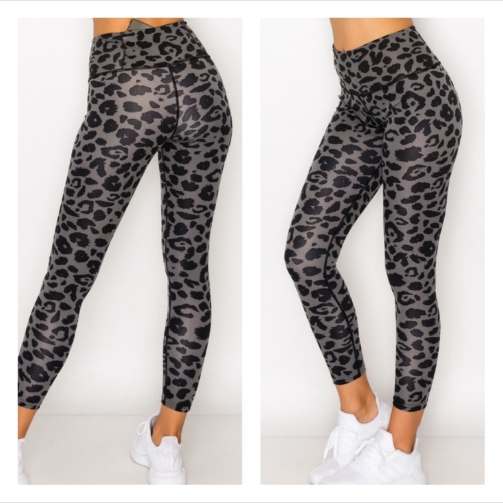 High waisted leopard animal print leggings